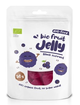 ŻELKI CZARNA PORZECZKA BEZ ŻELATYNY BIO 50 g - DIET-FOOD DIET-FOOD