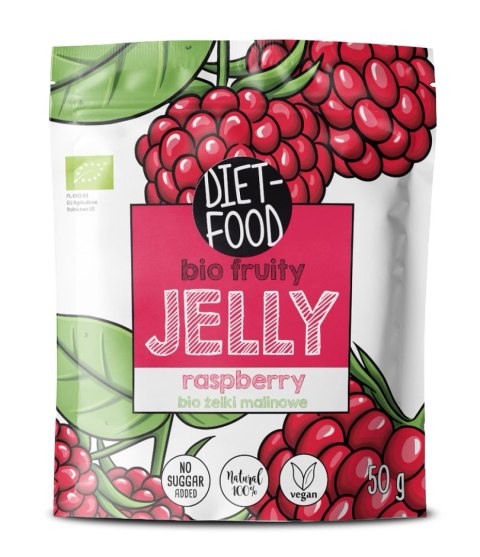 ŻELKI MALINOWE BEZ ŻELATYNY BIO 50 g - DIET-FOOD DIET-FOOD ŻELKI MALINOWE BEZ ŻELATYNY BIO 50 g - DIET-FOOD DIET-FOOD