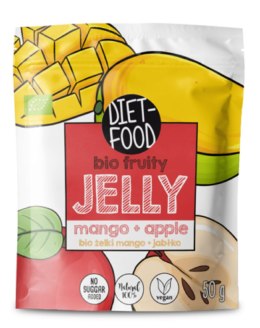 ŻELKI MANGO - JABŁKO BEZ ŻELATYNY BIO 50 g - DIET-FOOD DIET-FOOD