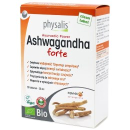 ASHWAGANDHA FORTE EKSTRAKT BIO (600 mg) 30 TABLETEK - PHYSALIS PHYSALIS (olejki eteryczne, suplementy)