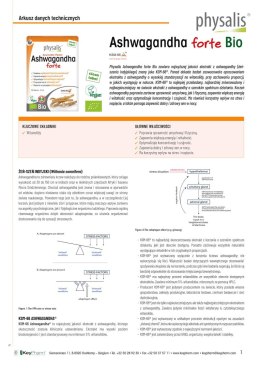 ASHWAGANDHA FORTE EKSTRAKT BIO (600 mg) 30 TABLETEK - PHYSALIS PHYSALIS (olejki eteryczne, suplementy)