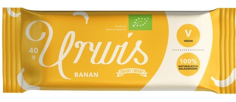 BATON BAKALIOWY Z BANANAMI "URWIS" BEZGLUTENOWY BIO 40 g - ZMIANY ZMIANY ZMIANY ZMIANY (batony) BATON BAKALIOWY Z BANANAMI "URWIS" BEZGLUTENOWY BIO 40 g - ZMIANY ZMIANY ZMIANY ZMIANY (batony)