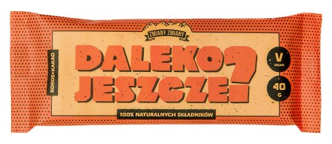 BATON BAKALIOWY Z KOKOSEM I KAKAO "DALEKO JESZCZE" BEZGLUTENOWY 40 g - ZMIANY ZMIANY ZMIANY ZMIANY (batony) BATON BAKALIOWY Z KOKOSEM I KAKAO "DALEKO JESZCZE" BEZGLUTENOWY 40 g - ZMIANY ZMIANY ZMIANY ZMIANY (batony)