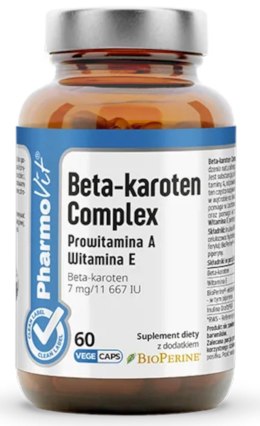 BETA-KAROTEN COMPLEX BEZGLUTENOWY 60 KAPSUŁEK - PHARMOVIT (CLEAN LABEL) PHARMOVIT (suplementy diety)