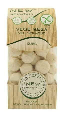 BEZY WEGAŃSKIE KARMELOWE BEZGLUTENOWE 50 g - NEW MOUNTAIN NEW MOUNTAIN (bezglutenowe-ciastka,bezy,paluchy)