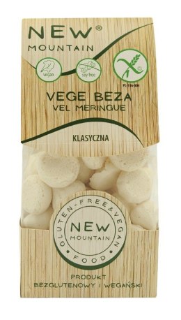 BEZY WEGAŃSKIE KLASYCZNE BEZGLUTENOWE 50 g - NEW MOUNTAIN NEW MOUNTAIN (bezglutenowe-ciastka,bezy,paluchy)