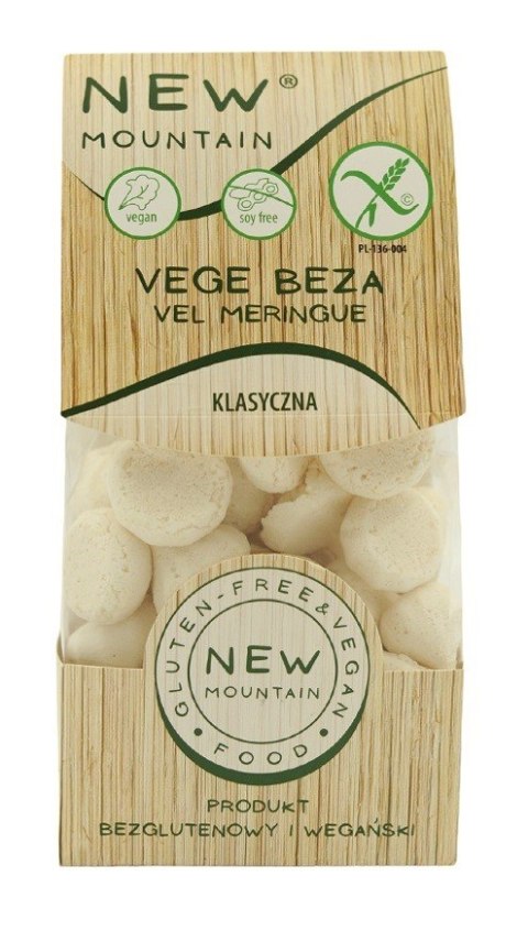 BEZY WEGAŃSKIE KLASYCZNE BEZGLUTENOWE 50 g - NEW MOUNTAIN NEW MOUNTAIN (bezglutenowe-ciastka,bezy,paluchy) BEZY WEGAŃSKIE KLASYCZNE BEZGLUTENOWE 50 g - NEW MOUNTAIN NEW MOUNTAIN (bezglutenowe-ciastka,bezy,paluchy)