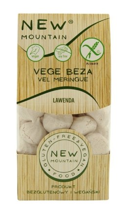 BEZY WEGAŃSKIE LAWENDOWE BEZGLUTENOWE 50 g - NEW MOUNTAIN NEW MOUNTAIN (bezglutenowe-ciastka,bezy,paluchy)