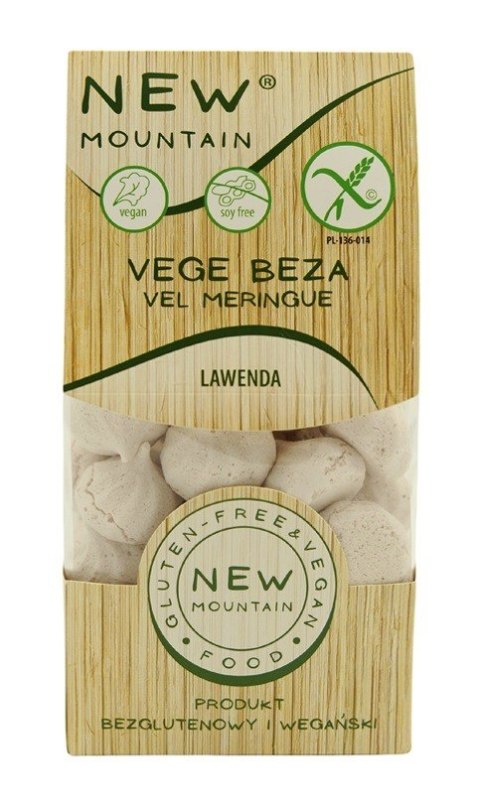 BEZY WEGAŃSKIE LAWENDOWE BEZGLUTENOWE 50 g - NEW MOUNTAIN NEW MOUNTAIN (bezglutenowe-ciastka,bezy,paluchy) BEZY WEGAŃSKIE LAWENDOWE BEZGLUTENOWE 50 g - NEW MOUNTAIN NEW MOUNTAIN (bezglutenowe-ciastka,bezy,paluchy)