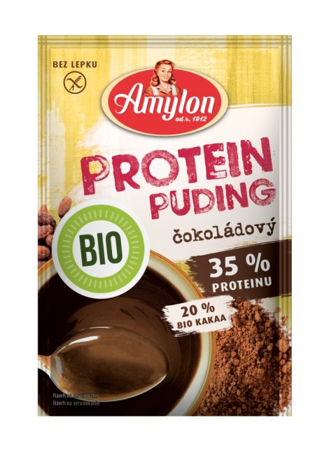 BUDYŃ PROTEINOWY O SMAKU CZEKOLADOWYM BEZ DODATKU CUKRÓW BEZGLUTENOWY BIO 45 g - AMYLON AMYLON (budynie, galaretki,kisiele,cukry, skrobie BUDYŃ PROTEINOWY O SMAKU CZEKOLADOWYM BEZ DODATKU CUKRÓW BEZGLUTENOWY BIO 45 g - AMYLON AMYLON (budynie, galaretki,kisiele,cukry, skrobie