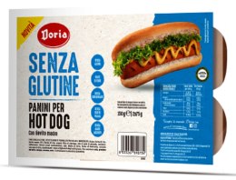 BUŁKI DO HOT DOGÓW BEZGLUTENOWE (2 x 75 g) 150 g - DORIA DORIA (pieczywo bezglutenowe - chleb, bułki)