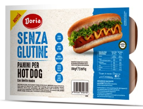 BUŁKI DO HOT DOGÓW BEZGLUTENOWE (2 x 75 g) 150 g - DORIA DORIA (pieczywo bezglutenowe - chleb, bułki) BUŁKI DO HOT DOGÓW BEZGLUTENOWE (2 x 75 g) 150 g - DORIA DORIA (pieczywo bezglutenowe - chleb, bułki)