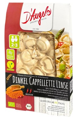 CAPPELLETTI ORKISZOWE Z SOCZEWICĄ PIKANTNE BIO 250 g - D`ANGELO D'ANGELO (ravioli, tortellini)