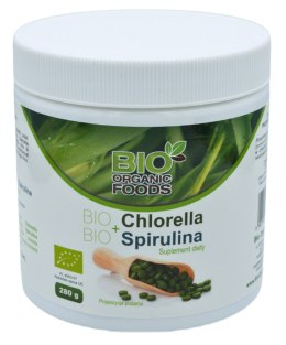 CHLORELLA PYRENOIDOSA + SPIRULINA BIO 560 TABLETEK - BIO ORGANIC FOODS BIO ORGANIC FOODS (suplementy diety)