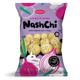CHRUPKI PROTEINOWE O SMAKU ŚMIETANKOWO - CEBULOWYM 60 g - NORDCRUNCH NORDCRUNCH (chrupki, chipsy)