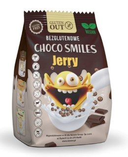 CHRUPKI ZBOŻOWE KAKAOWE SMILES BEZGLUTENOWE 375 g - JERRY GLUTEN OUT JERRY GLUTEN OUT (płatki)