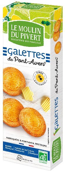 CIASTKA MAŚLANE BRETOŃSKIE BIO 100 g - LE MOULIN DU PIVERT LE MOULIN DU PIVERT (ciastka, ciasteczka)