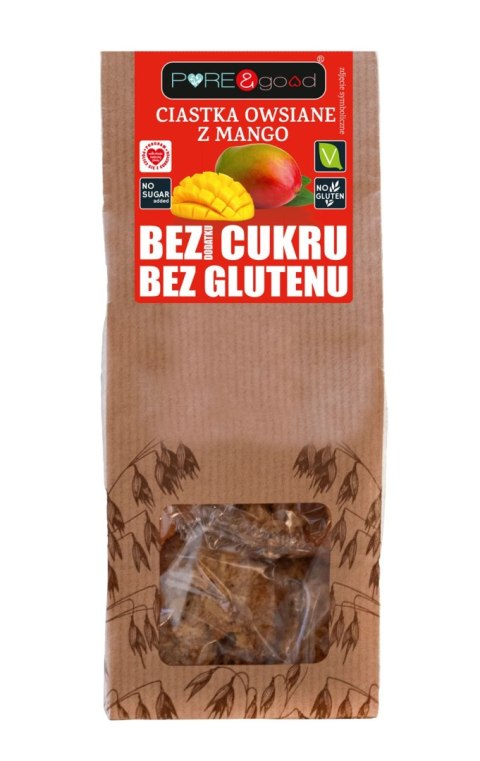 CIASTKA OWSIANE Z MANGO BEZ DODATKU CUKRÓW BEZGLUTENOWE 150 g - PURE&GOOD PURE&GOOD (czekolady, ciastka, przetwory) CIASTKA OWSIANE Z MANGO BEZ DODATKU CUKRÓW BEZGLUTENOWE 150 g - PURE&GOOD PURE&GOOD (czekolady, ciastka, przetwory)