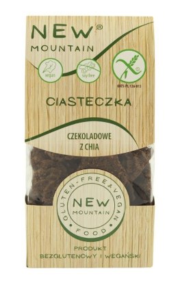 CIASTKA OWSIANO - CZEKOLADOWE Z CHIA BEZGLUTENOWE 200 g - NEW MOUNTAIN NEW MOUNTAIN (bezglutenowe-ciastka,bezy,paluchy)