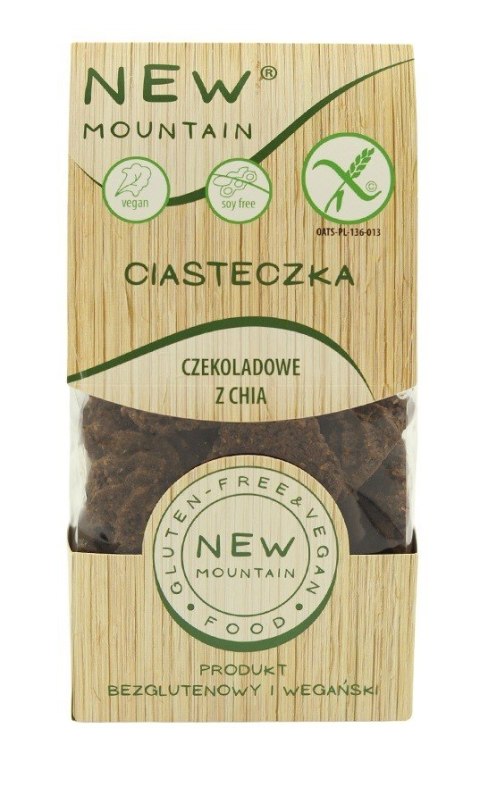 CIASTKA OWSIANO - CZEKOLADOWE Z CHIA BEZGLUTENOWE 200 g - NEW MOUNTAIN NEW MOUNTAIN (bezglutenowe-ciastka,bezy,paluchy) CIASTKA OWSIANO - CZEKOLADOWE Z CHIA BEZGLUTENOWE 200 g - NEW MOUNTAIN NEW MOUNTAIN (bezglutenowe-ciastka,bezy,paluchy)