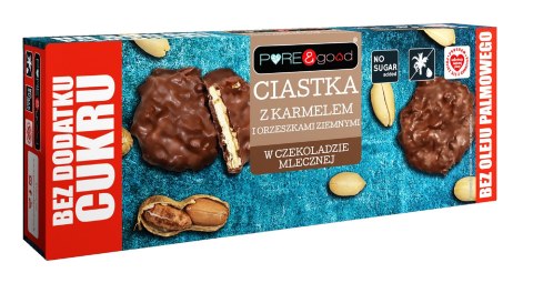 CIASTKA Z KARMELEM I ORZESZKAMI ZIEMNYMI W CZEKOLADZIE MLECZNEJ BEZ DODATKU CUKRÓW 128 g - PURE&GOOD PURE&GOOD (czekolady, ciastka, przetwory) CIASTKA Z KARMELEM I ORZESZKAMI ZIEMNYMI W CZEKOLADZIE MLECZNEJ BEZ DODATKU CUKRÓW 128 g - PURE&GOOD PURE&GOOD (czekolady, ciastka, przetwory)