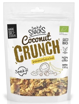 CRUNCHY Z KOKOSEM, BANANEM I ORZECHAMI LASKOWYMI BIO 150 g - DIET-FOOD DIET-FOOD