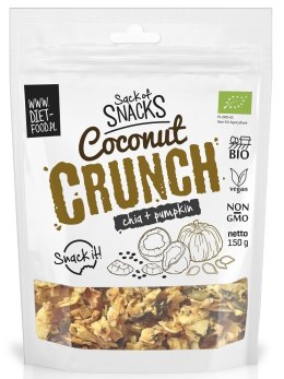 CRUNCHY Z KOKOSEM, CHIA I DYNIĄ BIO 150 g - DIET-FOOD DIET-FOOD