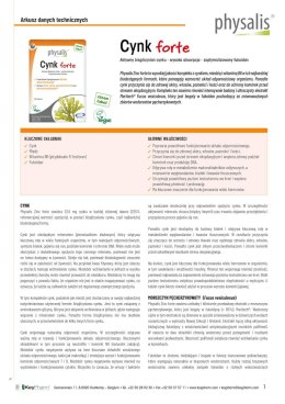 CYNK FORTE 30 TABLETEK - PHYSALIS PHYSALIS (olejki eteryczne, suplementy)