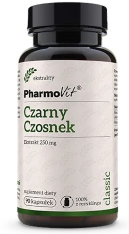 CZARNY CZOSNEK EKSTRAKT (250 mg) BEZGLUTENOWY 90 KAPSUŁEK - PHARMOVIT (CLASSIC) PHARMOVIT (suplementy diety)