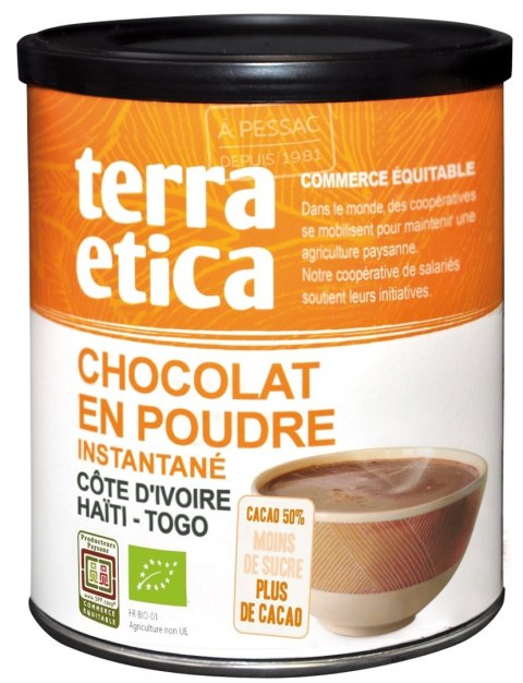CZEKOLADA DO PICIA - 50 % KAKAO FAIR TRADE BIO 425 g - TERRA ETICA TERRA ETICA (kawy, czekolady do picia, kakao) CZEKOLADA DO PICIA - 50 % KAKAO FAIR TRADE BIO 425 g - TERRA ETICA TERRA ETICA (kawy, czekolady do picia, kakao)