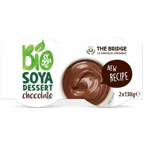 DESER SOJOWY O SMAKU CZEKOLADOWYM BEZGLUTENOWY BIO (2 x 130 g) 260 g - THE BRIDGE THE BRIDGE (napoje i desery roślinne) DESER SOJOWY O SMAKU CZEKOLADOWYM BEZGLUTENOWY BIO (2 x 130 g) 260 g - THE BRIDGE THE BRIDGE (napoje i desery roślinne)