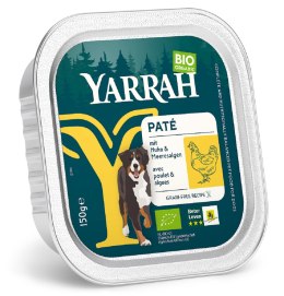 (DLA PSA) PASZTET Z KURCZAKIEM I ALGAMI MORSKIMI BEZ ZBÓŻ BIO 150 g - YARRAH YARRAH (karma dla kotów i psów)
