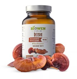 GRZYBY REISHI EKSTRAKT (400 mg) BEZGLUTENOWY 90 KAPSUŁEK - BIOWEN BIOWEN (suplementy diety)