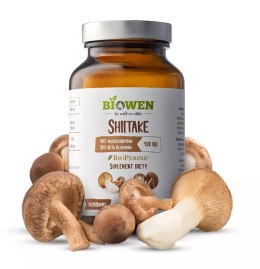 GRZYBY SHIITAKE EKSTRAKT (400 mg) BEZGLUTENOWY 90 KAPSUŁEK - BIOWEN BIOWEN (suplementy diety)