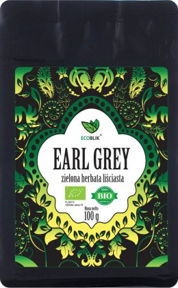 HERBATA ZIELONA EARL GREY BIO 100 g - ECOBLIK ECOBLIK (herbatki)