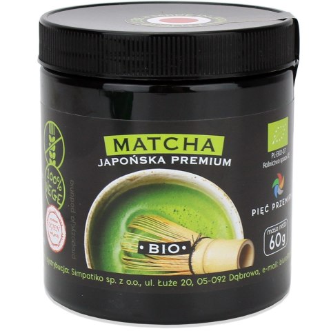 HERBATA ZIELONA MATCHA JAPOŃSKA BEZGLUTENOWA BIO 60 g - PIĘĆ PRZEMIAN PIĘĆ PRZEMIAN (produkty spożywcze) HERBATA ZIELONA MATCHA JAPOŃSKA BEZGLUTENOWA BIO 60 g - PIĘĆ PRZEMIAN PIĘĆ PRZEMIAN (produkty spożywcze)
