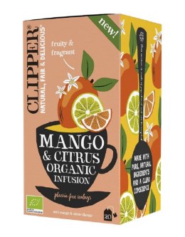 HERBATKA O SMAKU MANGO I OWOCÓW CYTRUSOWYCH BIO (20 x 1,8 g) 36 g - CLIPPER CLIPPER (herbaty i herbatki)