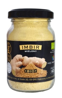 IMBIR MIELONY BEZGLUTENOWY BIO 60 g - PIĘĆ PRZEMIAN PIĘĆ PRZEMIAN (produkty spożywcze)