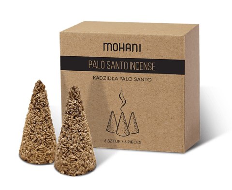 KADZIDEŁKA STOŻKOWE PALO SANTO (6 szt.) 20 g - MOHANI MOHANI (kosmetyki) KADZIDEŁKA STOŻKOWE PALO SANTO (6 szt.) 20 g - MOHANI MOHANI (kosmetyki)