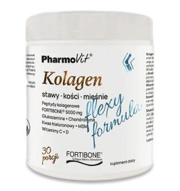 KOLAGEN O SMAKU BANANOWYM FLEXY FORMULA BEZGLUTENOWY 196 g - PHARMOVIT PHARMOVIT (suplementy diety)