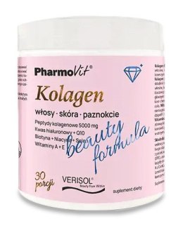 KOLAGEN O SMAKU BRZOSKWINIA - BANAN BEAUTY FORMULA BEZGLUTENOWY 174 g - PHARMOVIT PHARMOVIT (suplementy diety)