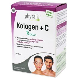 KOLAGEN + WITAMINA C 60 TABLETEK - PHYSALIS PHYSALIS (olejki eteryczne, suplementy)