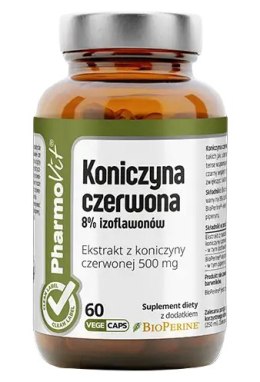 KONICZYNA CZERWONA EKSTRAKT (500 mg) BEZGLUTENOWY 60 KAPSUŁEK - PHARMOVIT (CLEAN LABEL) PHARMOVIT (suplementy diety)