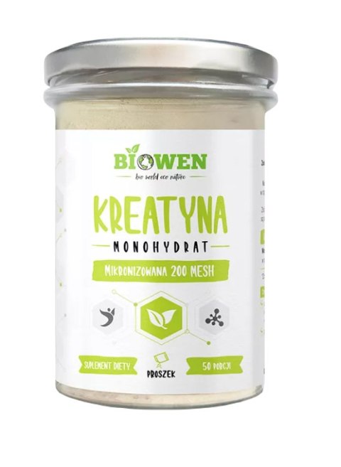 KREATYNA MONOHYDRAT PROSZEK BEZGLUTENOWA 250 g - BIOWEN BIOWEN (suplementy diety) KREATYNA MONOHYDRAT PROSZEK BEZGLUTENOWA 250 g - BIOWEN BIOWEN (suplementy diety)