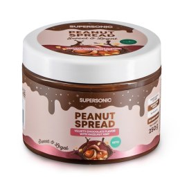 KREM ORZECHOWY O SMAKU CZEKOLADY Z NUTĄ ORZECHOWĄ BEZ DODATKU CUKRÓW 250 g - SUPERSONIC SUPERSONIC (kremy orzechowe)