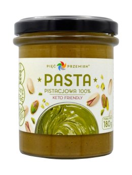 KREM PISTACJOWY BEZ DODATKU CUKRÓW BEZGLUTENOWY 180 g - PIĘĆ PRZEMIAN PIĘĆ PRZEMIAN (produkty spożywcze)