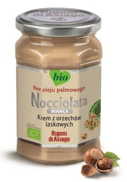 KREM Z ORZECHÓW LASKOWYCH BIAŁY BEZGLUTENOWY BIO 250 g - RIGONI DI ASIAGO (NOCCIOLATA) RIGONI DI ASIAGO (kremy z orzechów laskowych,musy)