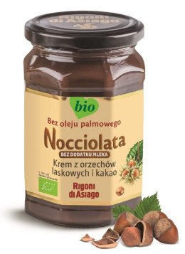 KREM Z ORZECHÓW LASKOWYCH I KAKAO BEZ DODATKU MLEKA BEZGLUTENOWY BIO 250 g - RIGONI DI ASIAGO (NOCCIOLATA) RIGONI DI ASIAGO (kremy z orzechów laskowych,musy)
