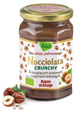KREM Z ORZECHÓW LASKOWYCH I KAKAO CRUNCHY BEZGLUTENOWY BIO 250 g - RIGONI DI ASIAGO (NOCCIOLATA) RIGONI DI ASIAGO (kremy z orzechów laskowych,musy)