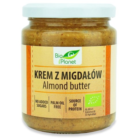 KREM Z PRAŻONYCH MIGDAŁÓW BIO 250 g - BIO PLANET BIO PLANET - seria INNE KREM Z PRAŻONYCH MIGDAŁÓW BIO 250 g - BIO PLANET BIO PLANET - seria INNE